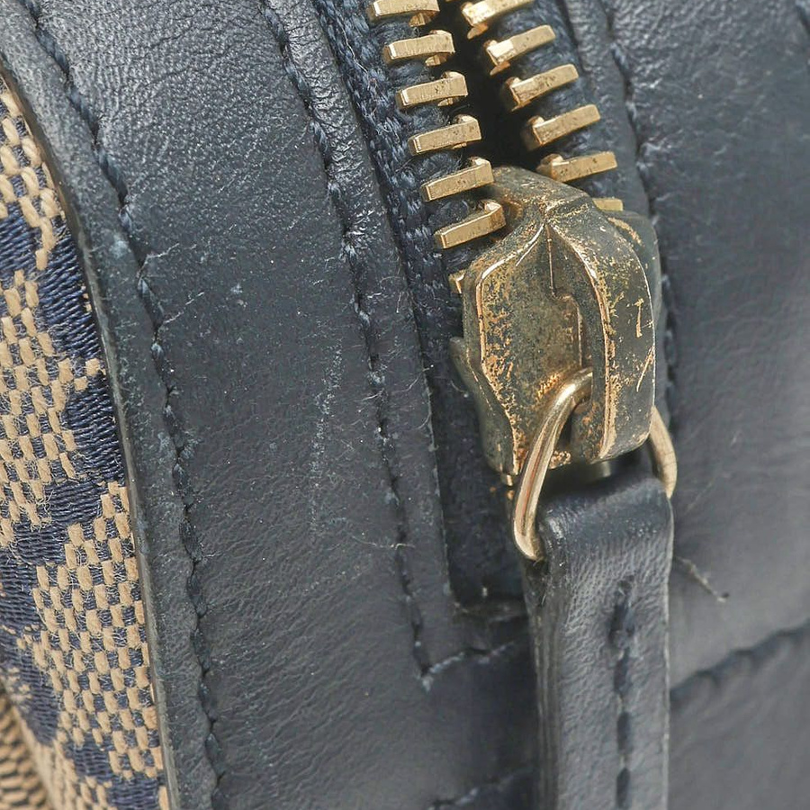 Gucci GG Leather Canvas Pouch