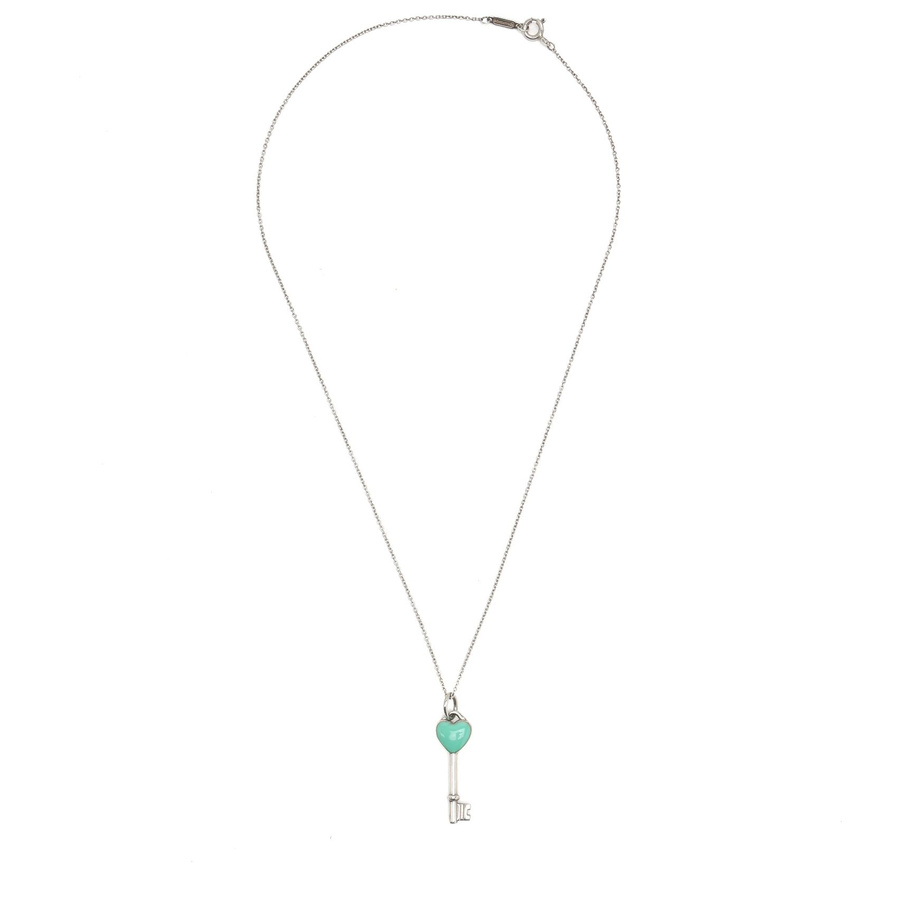 Tiffany & Co Heart Key Silver Necklace