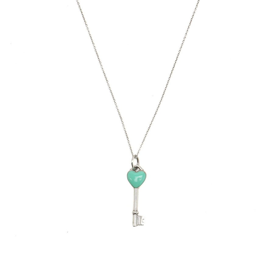 Tiffany & Co Heart Key Silver Necklace