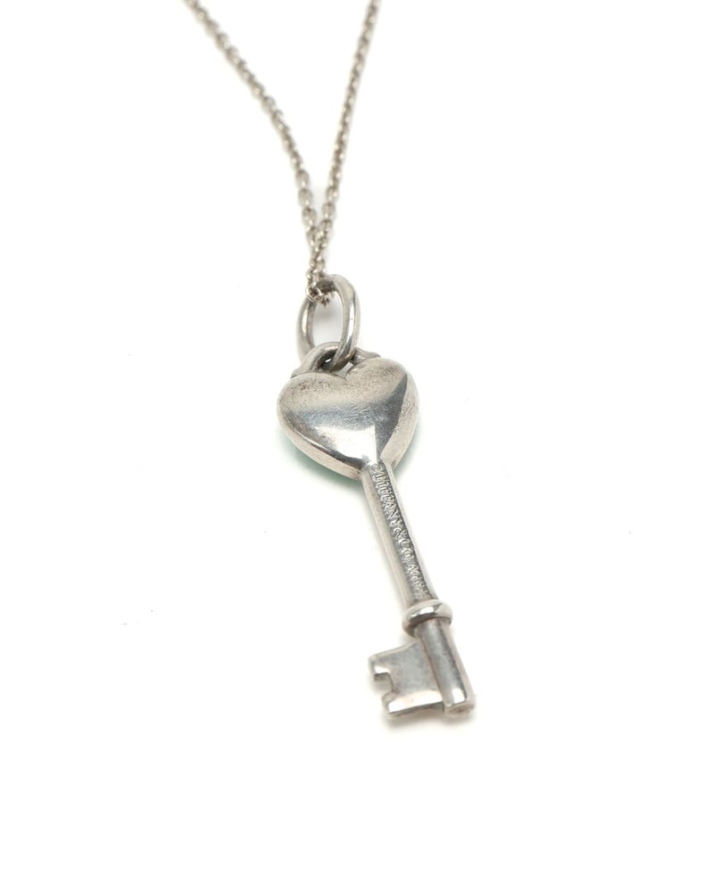 Tiffany & Co Heart Key Silver Necklace