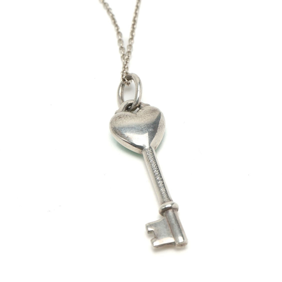 Tiffany & Co Heart Key Silver Necklace