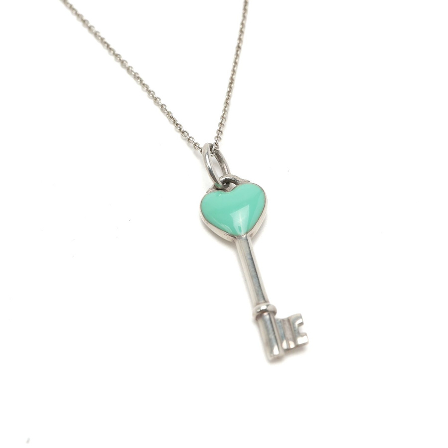 Tiffany & Co Heart Key Silver Necklace
