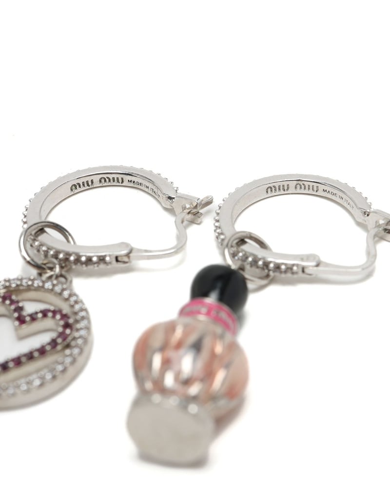 MIU MIU Heart Perfume Earrings