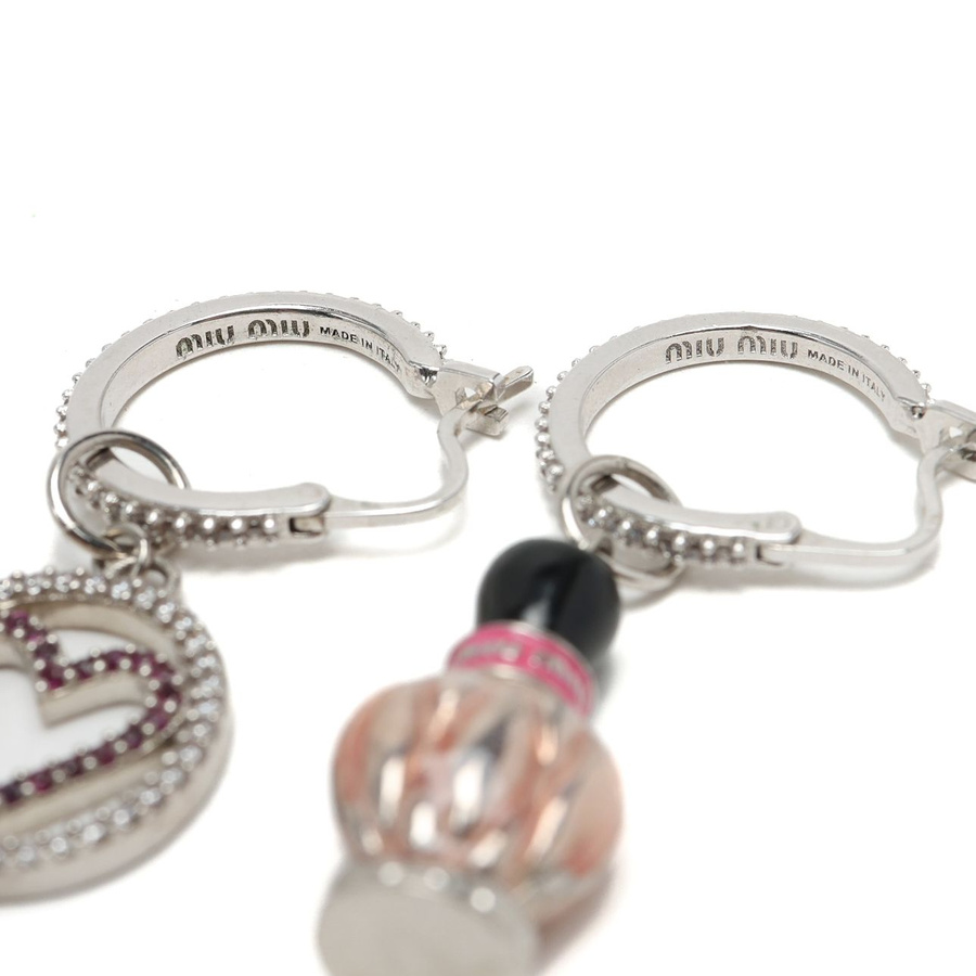MIU MIU Heart Perfume Earrings