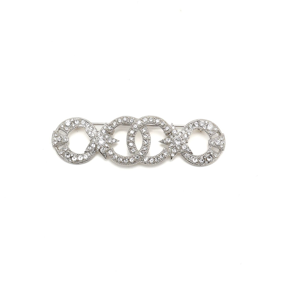 Chanel Coco Mark Rhinestone Brooch