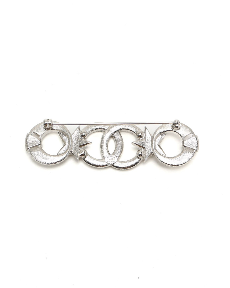 Chanel Coco Mark Rhinestone Brooch