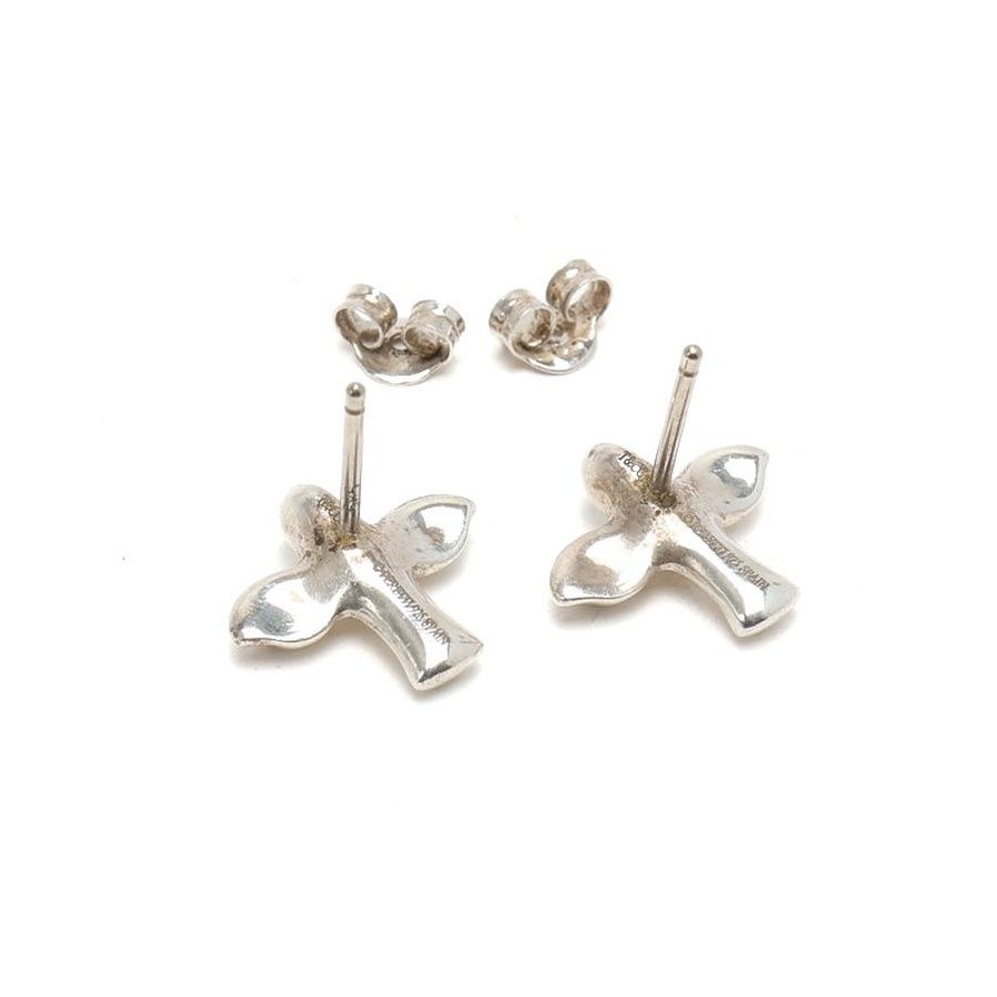 Tiffany & Co Elsa Peretti Bird Silver Earrings