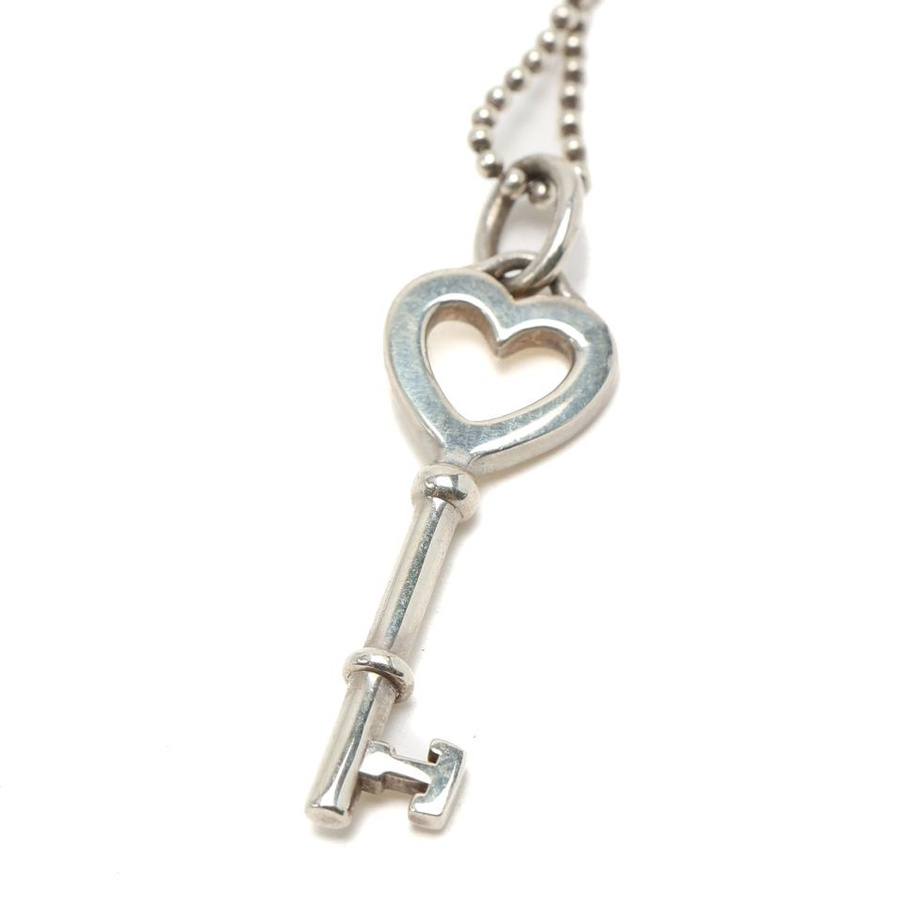 Tiffany & Co Heart Key Silver Necklace