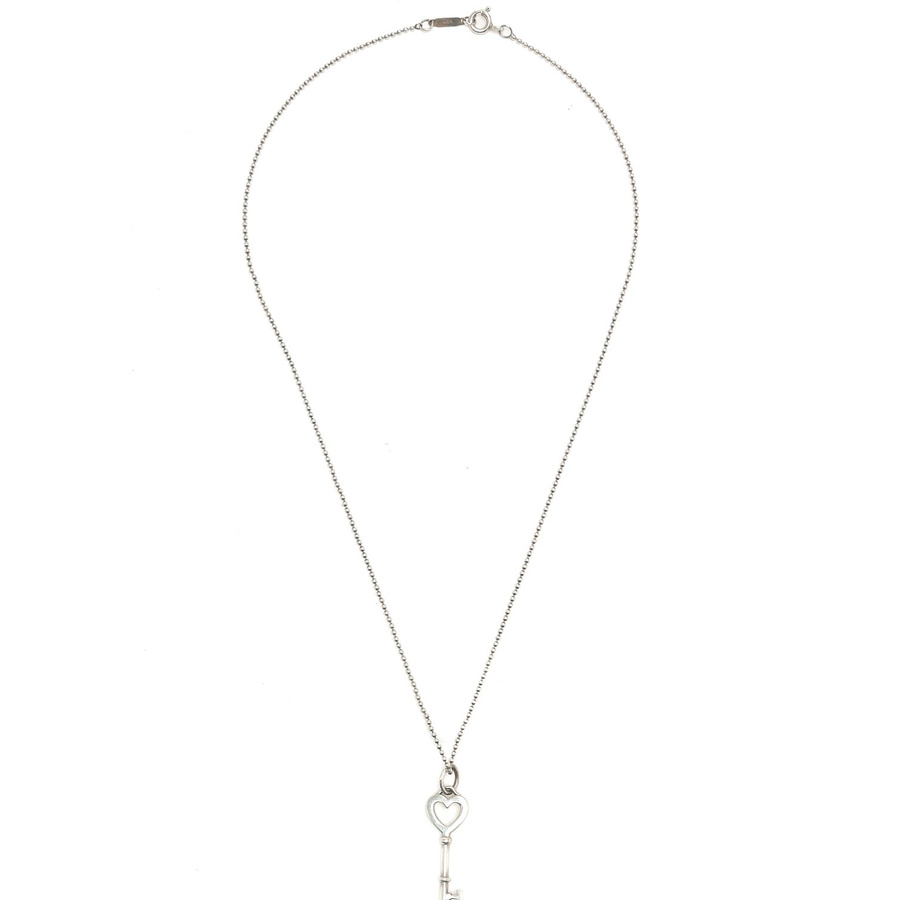 Tiffany & Co Heart Key Silver Necklace