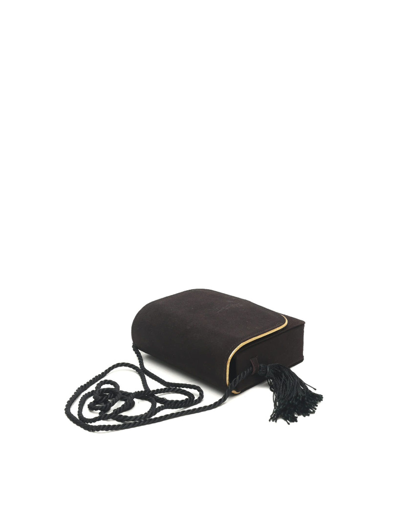 Saint Laurent Suede Tassel Bag