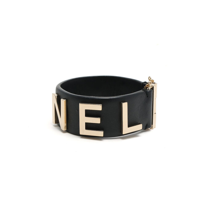 Chanel Leather Wrap Bracelet