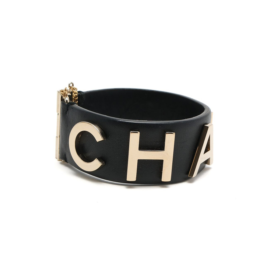 Chanel Leather Wrap Bracelet