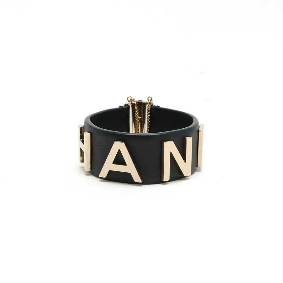 Chanel Leather Wrap Bracelet