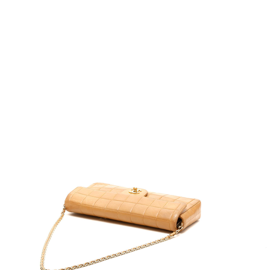 Chanel East West Chocolate Bar Flap Bag
