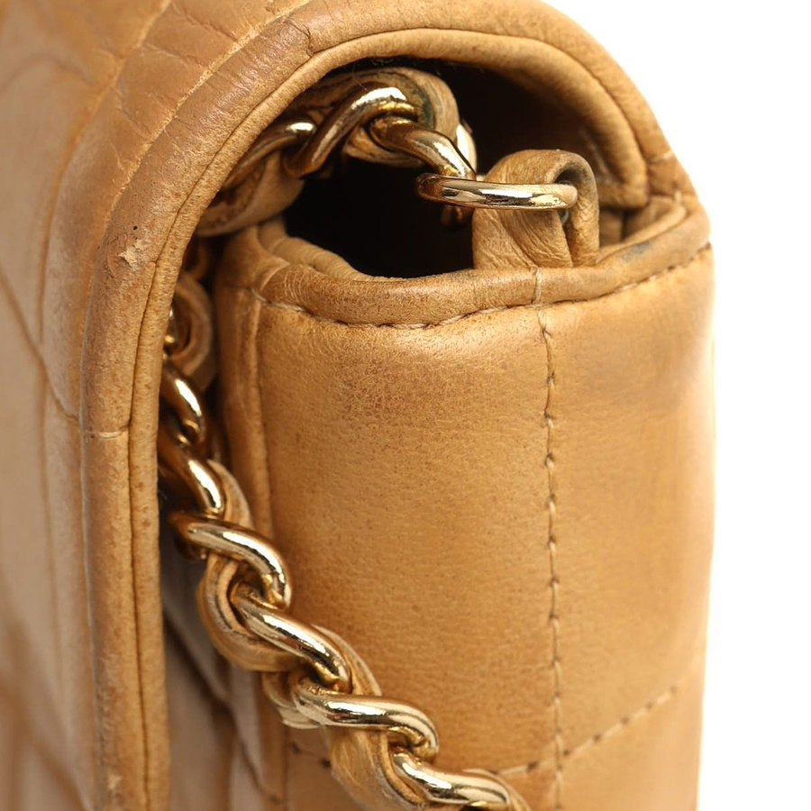 Chanel East West Chocolate Bar Flap Bag