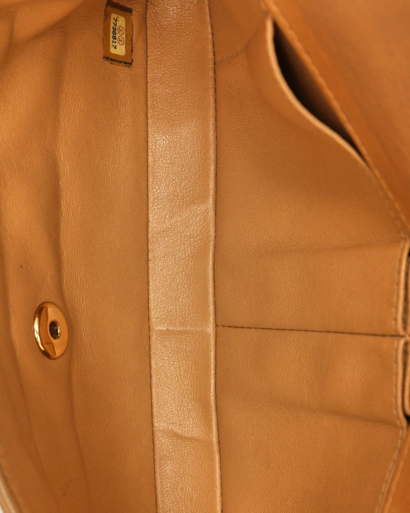 Chanel East West Chocolate Bar Flap Bag