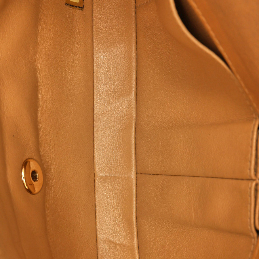 Chanel East West Chocolate Bar Flap Bag