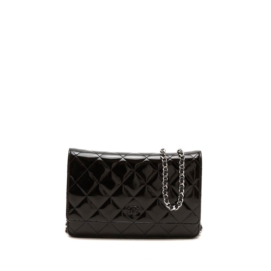 Chanel Patent Wallet On Chain Bag