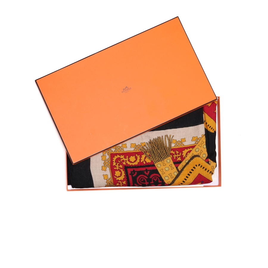 Hermès 140 Brins D'Or Cashmere Silk Scarf