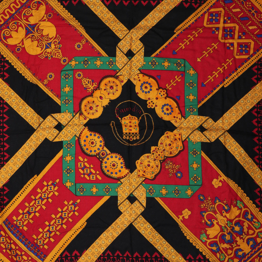 Hermès 140 Brins D'Or Cashmere Silk Scarf