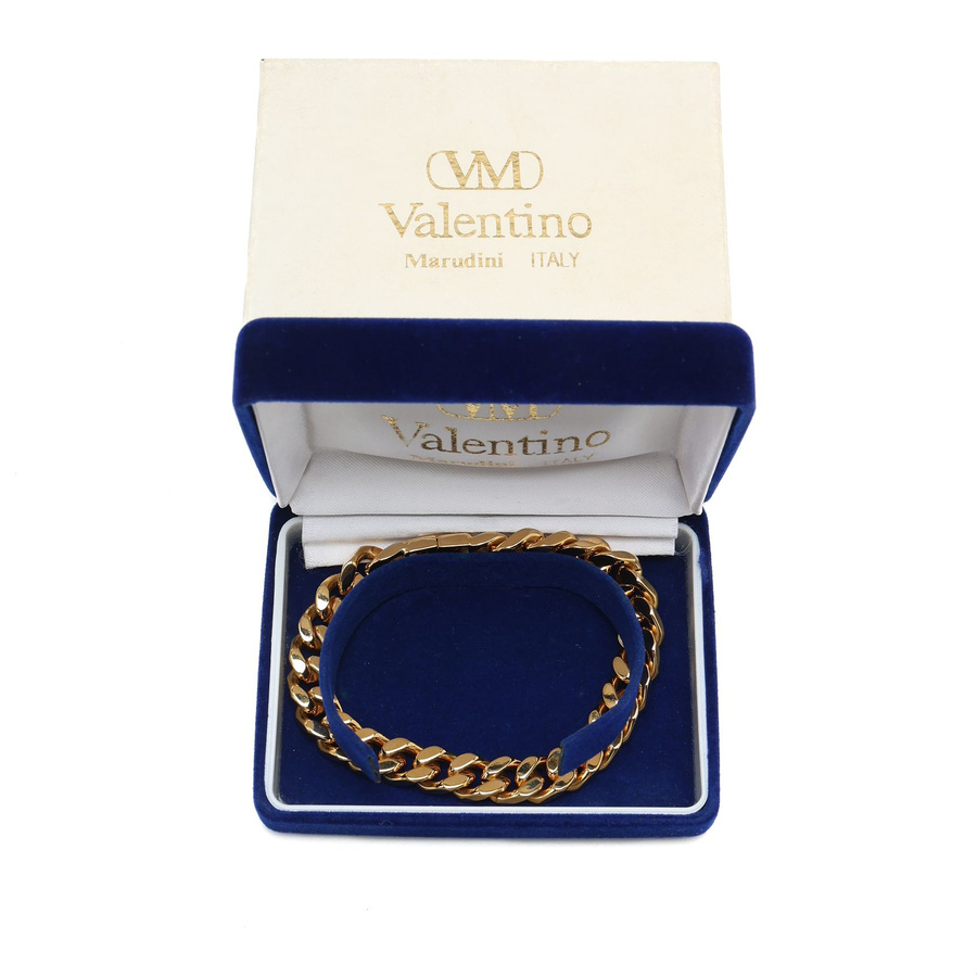 Valentino Marudini Rhinestone Chain Bracelet