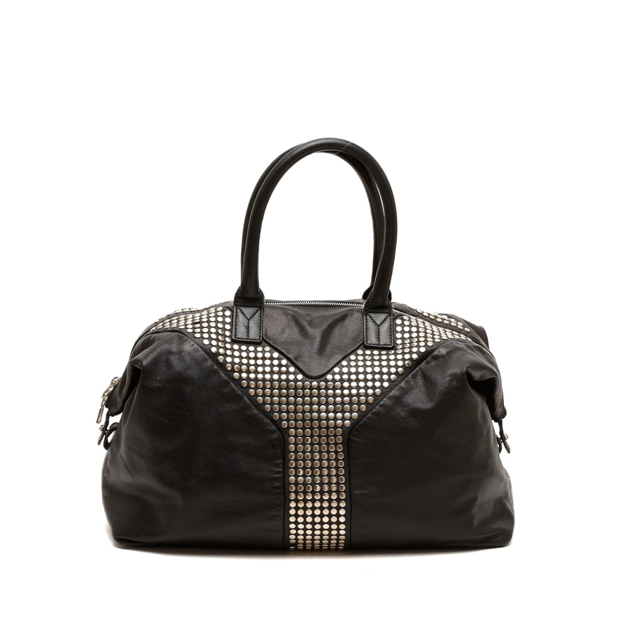 Saint Laurent Studded Easy Y Boston Bag
