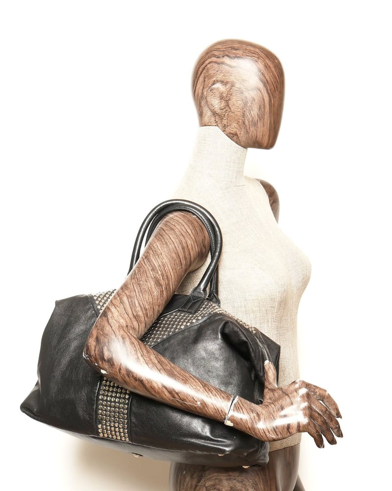 Saint Laurent Studded Easy Y Boston Bag