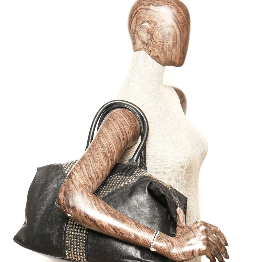 Saint Laurent Studded Easy Y Boston Bag