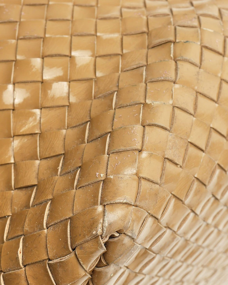 Bottega Veneta Patent Intrecciato Cabat GM Tote Bag