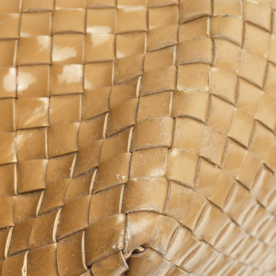 Bottega Veneta Patent Intrecciato Cabat GM Tote Bag