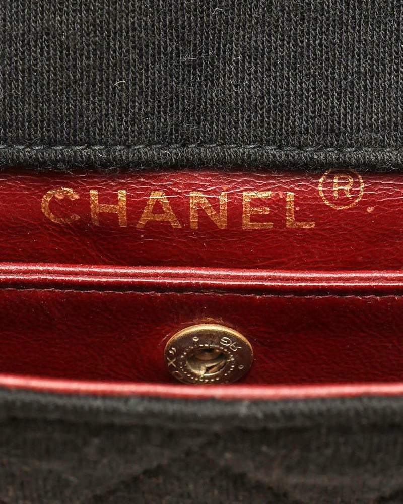 Chanel Vintage Jersey Single Flap Bag