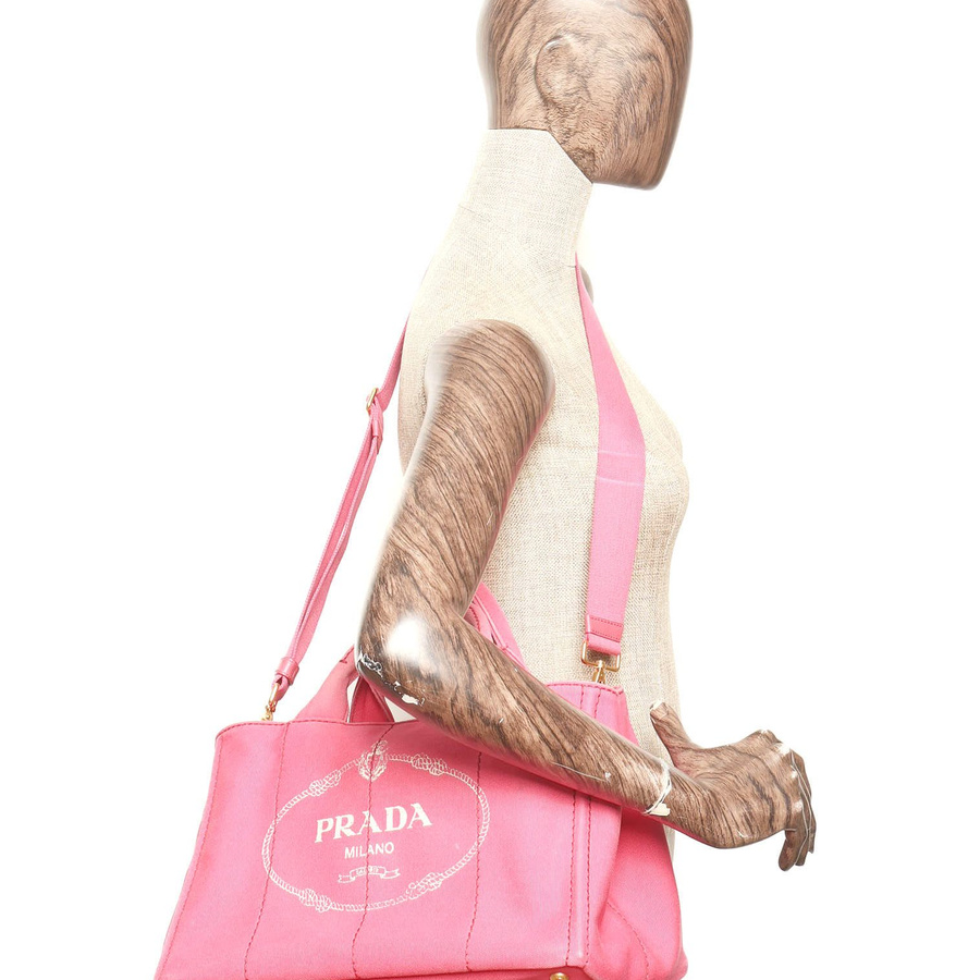 Prada Large Canapa Tote Bag