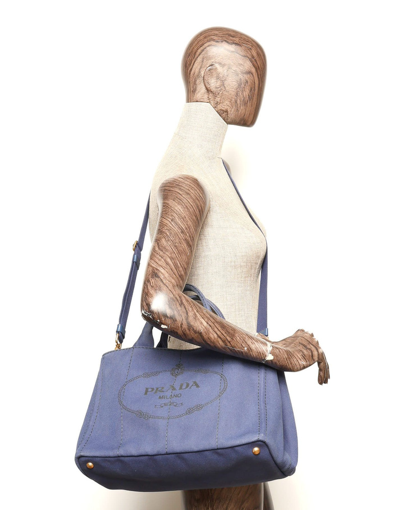 Prada Large Canapa Tote Bag