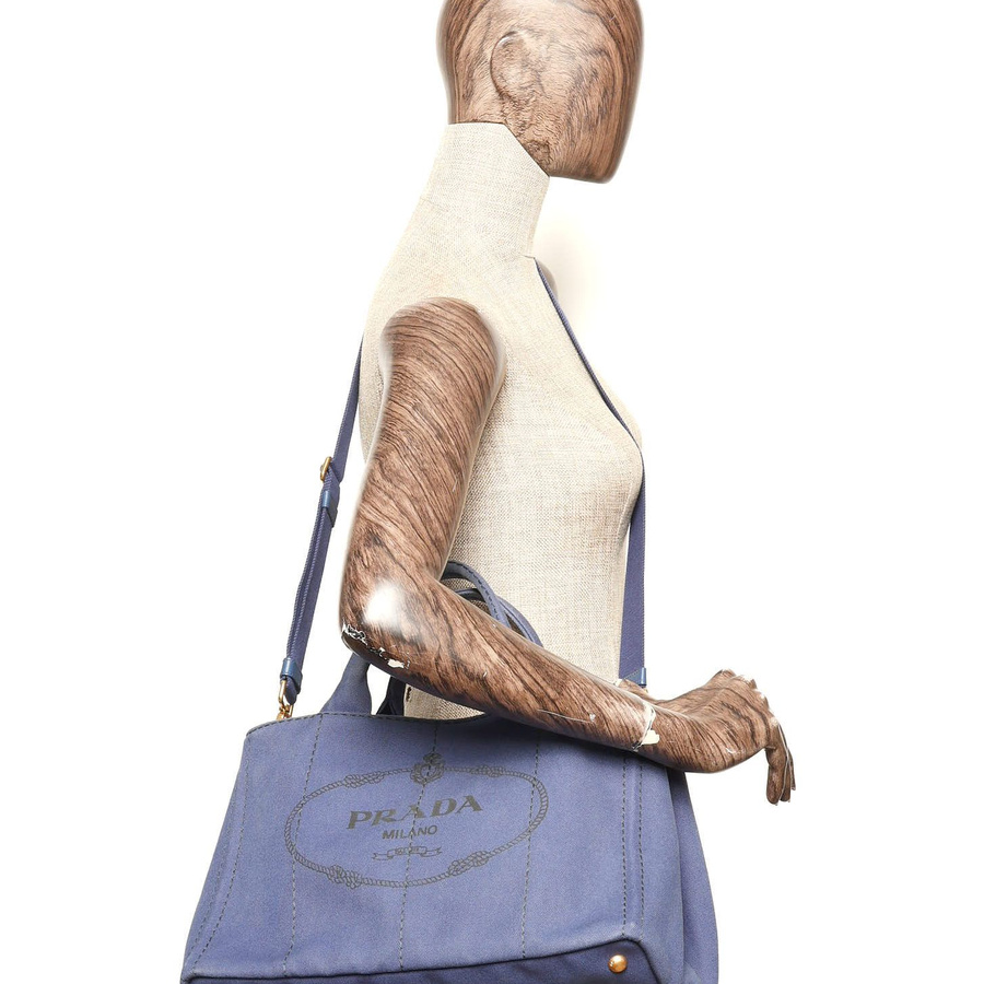 Prada Large Canapa Tote Bag