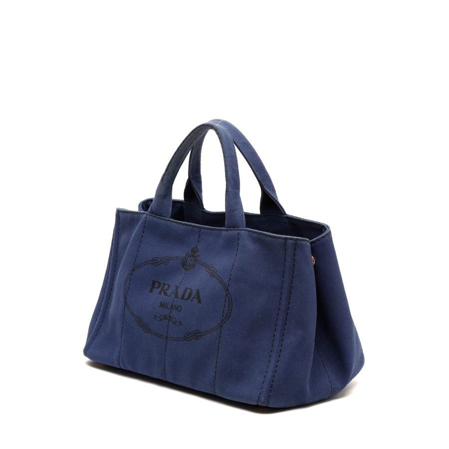 Prada Large Canapa Tote Bag