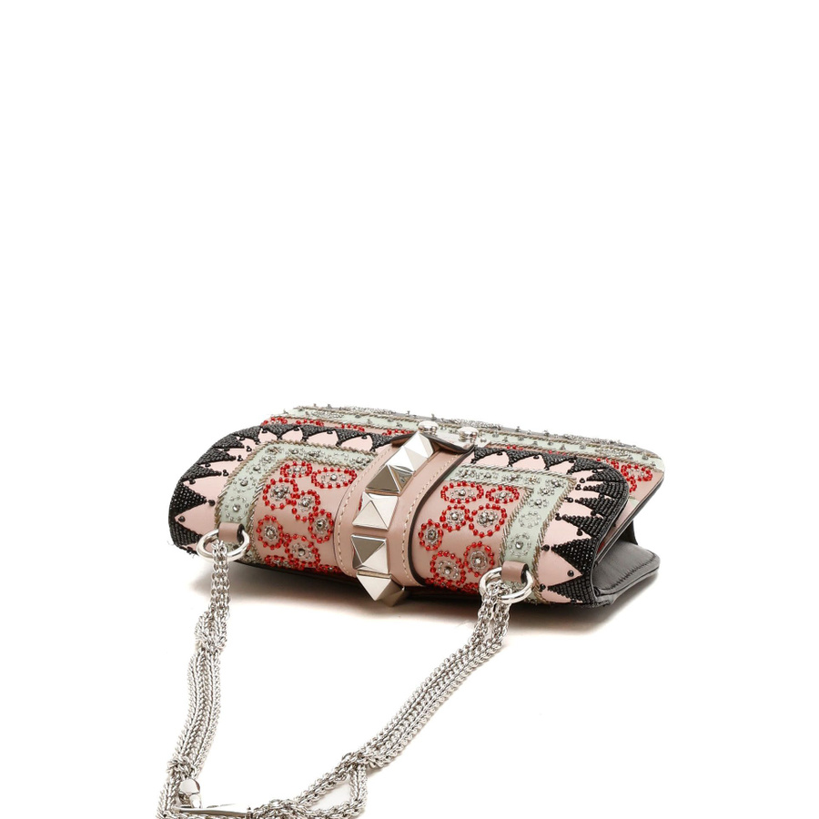 Valentino Garavani Rockstud Glam Lock Beads Bag