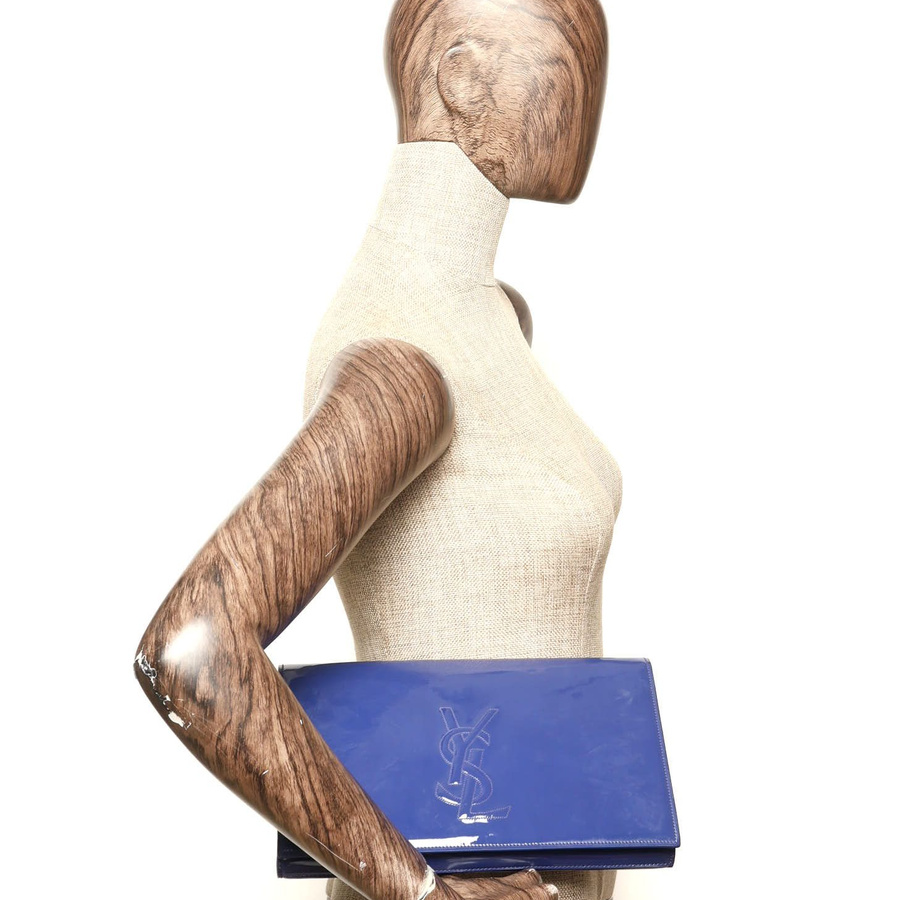 Saint Laurent Patent Belle de Jour Clutch Bag