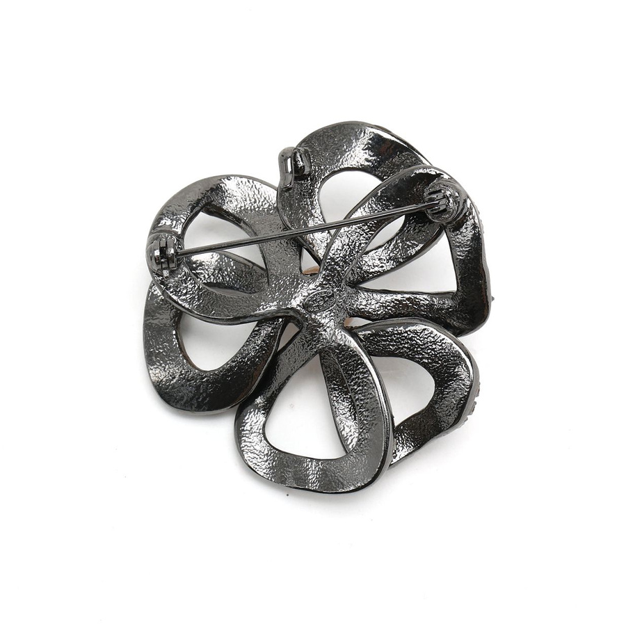 Chanel Camellia Coco Mark Rhinestone Brooch