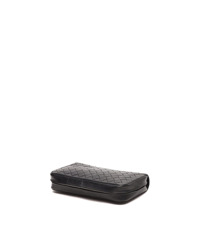 Bottega Veneta Intrecciato Zip Clutch Bag