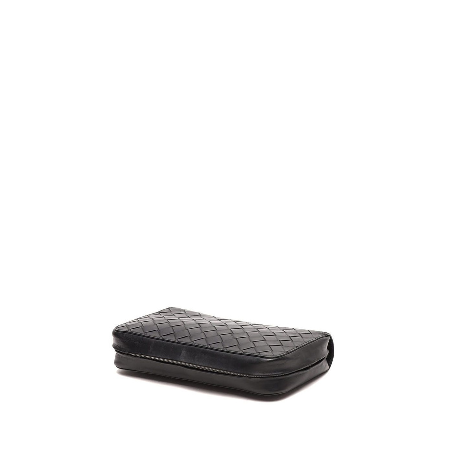 Bottega Veneta Intrecciato Zip Clutch Bag