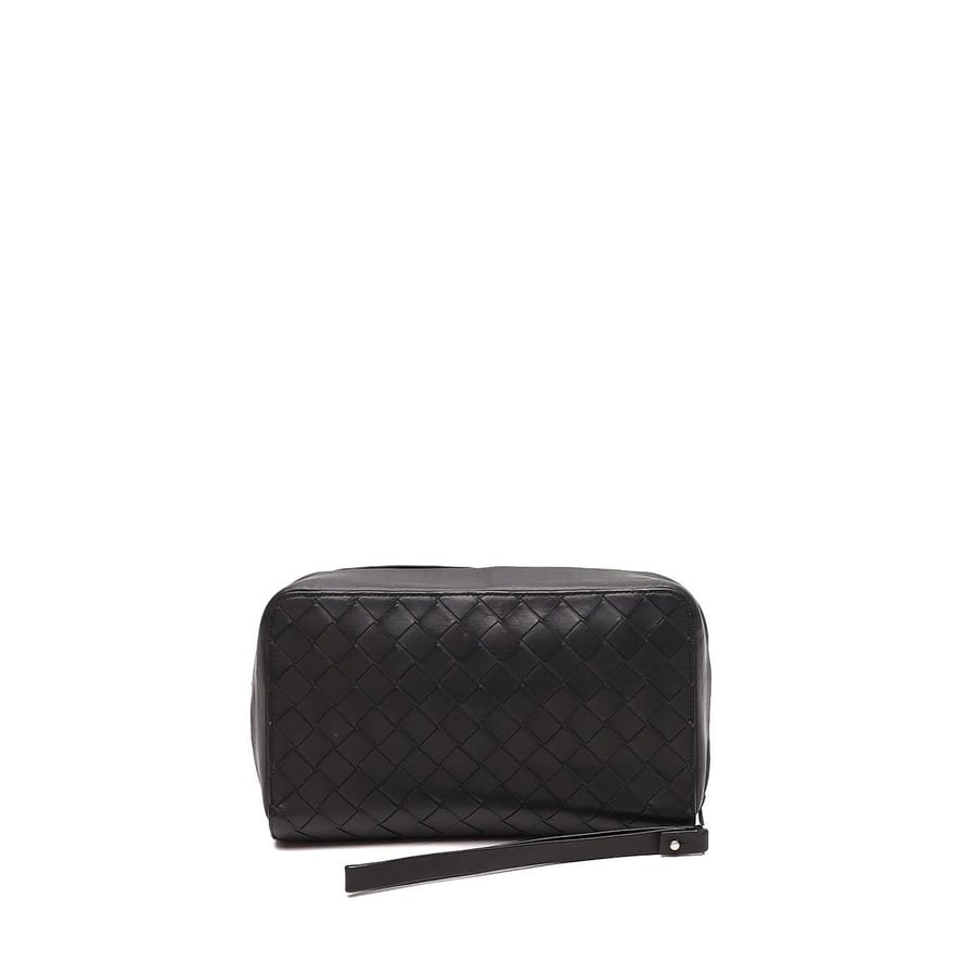 Bottega Veneta Intrecciato Zip Clutch Bag