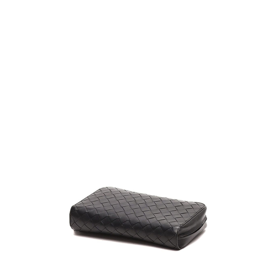 Bottega Veneta Intrecciato Zip Clutch Bag