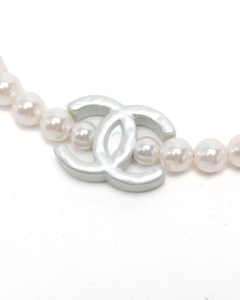 Chanel Coco Mark Pearl Necklace