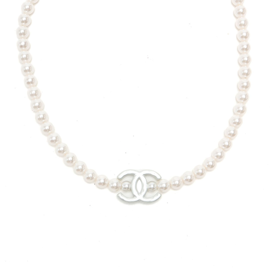Chanel Coco Mark Pearl Necklace