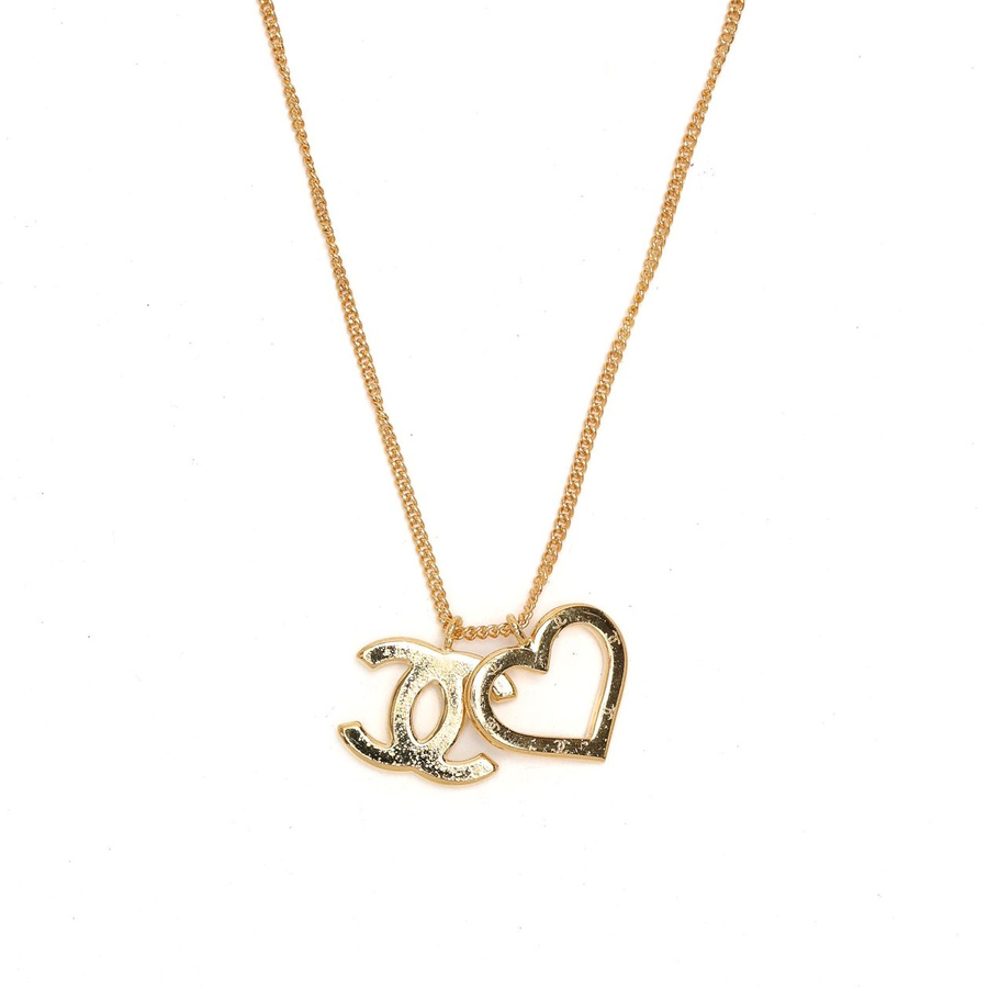 Chanel Coco Mark Hearts Necklace