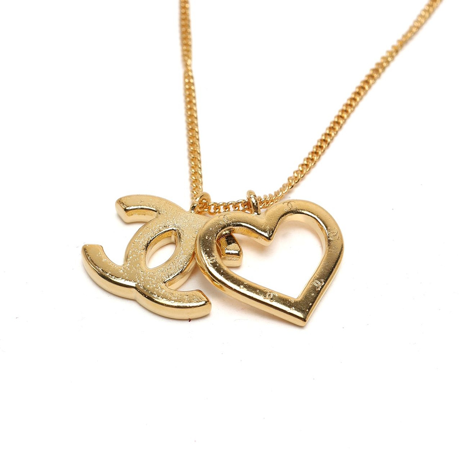 Chanel Coco Mark Hearts Necklace