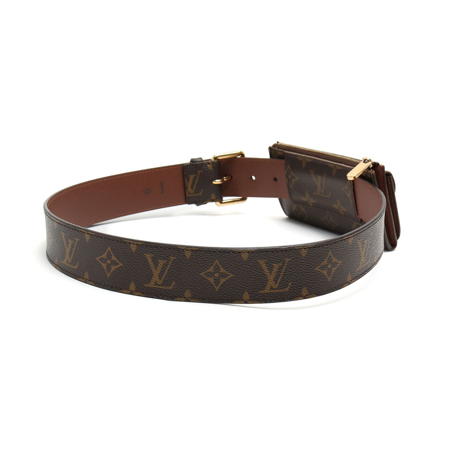 Louis Vuitton Monogram Pochette Ceinture Duo Belt Bag, Size 85