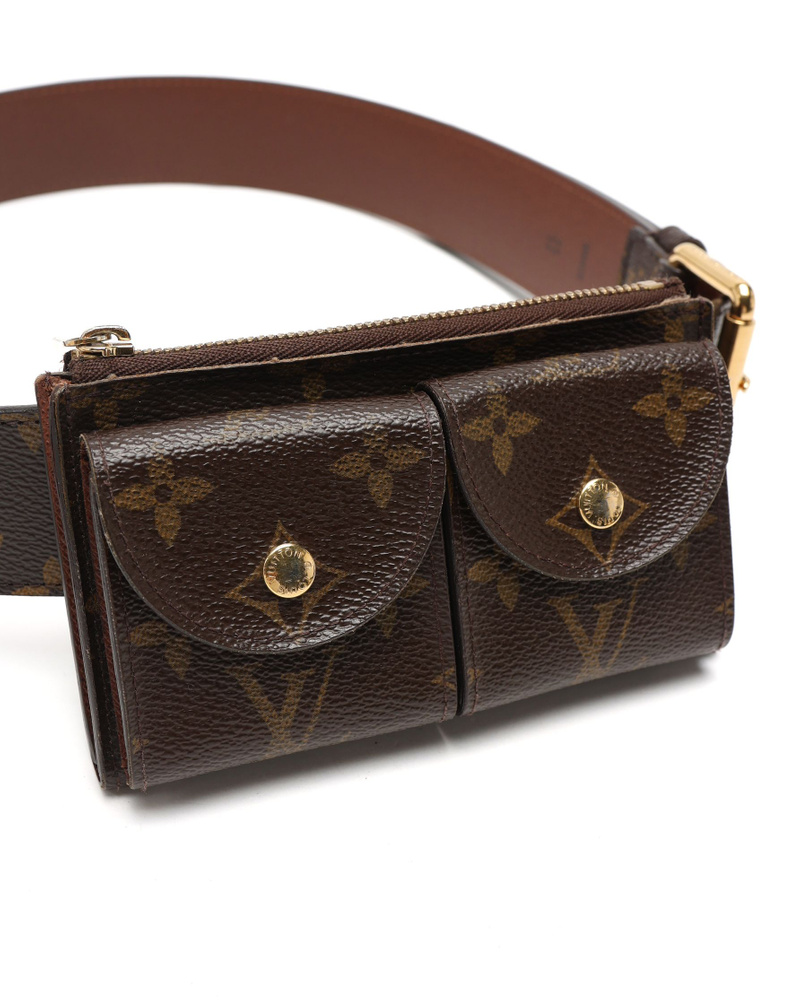 Louis Vuitton Monogram Pochette Ceinture Duo Belt Bag, Size 85