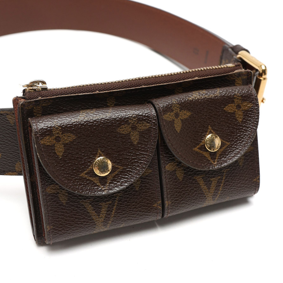 Louis Vuitton Monogram Pochette Ceinture Duo Belt Bag, Size 85