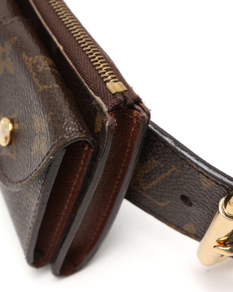 Louis Vuitton Monogram Pochette Ceinture Duo Belt Bag, Size 85